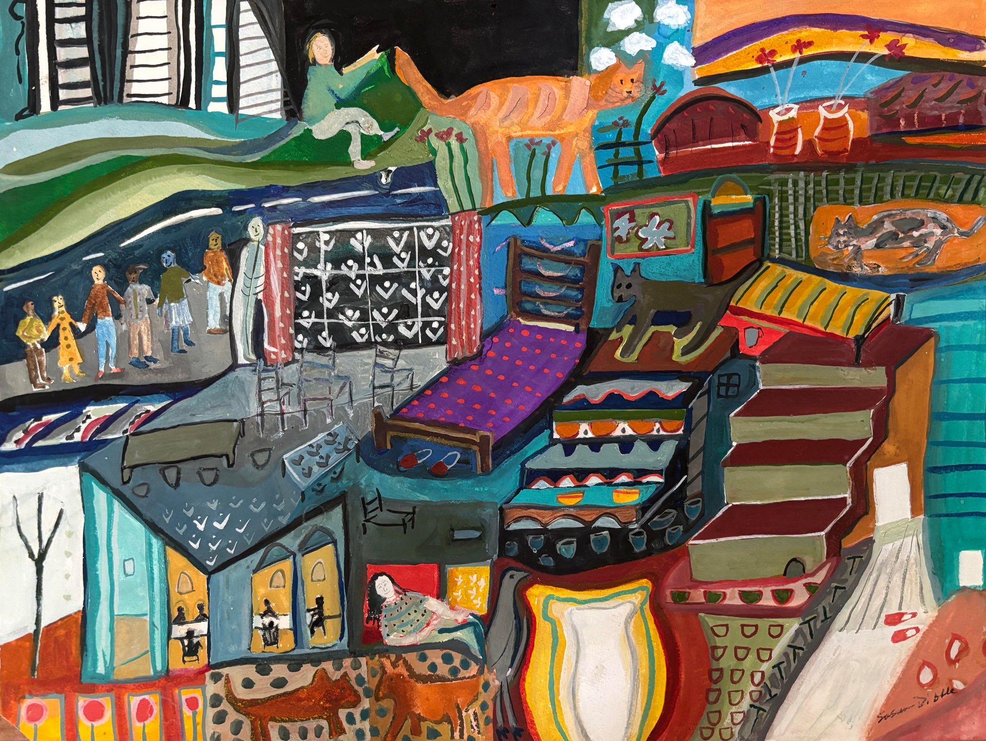 "Let’s Dance Together", New Works on Paper by Susan Dibble and Jim Youngerman
