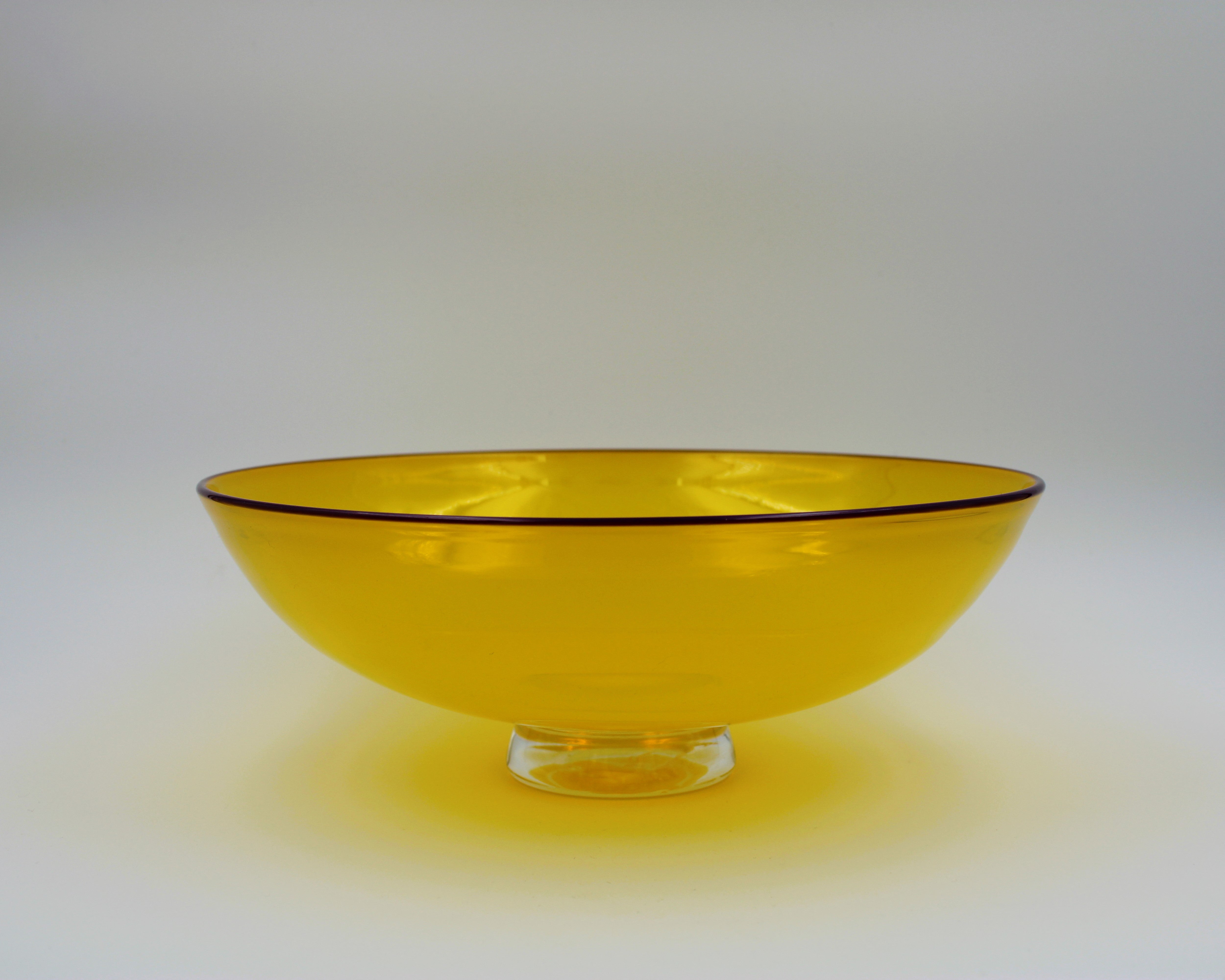 Small Transparent Colored Glass Bowls by Nicholas Kekic (Art Glass