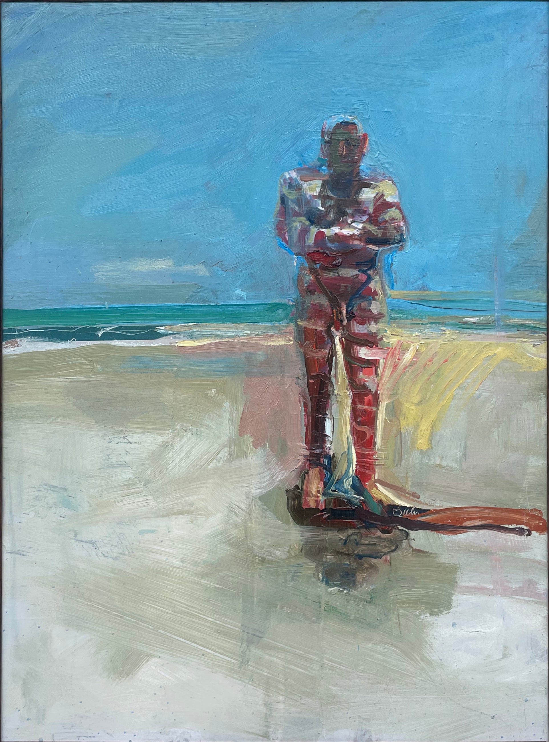 Figure with Stripes