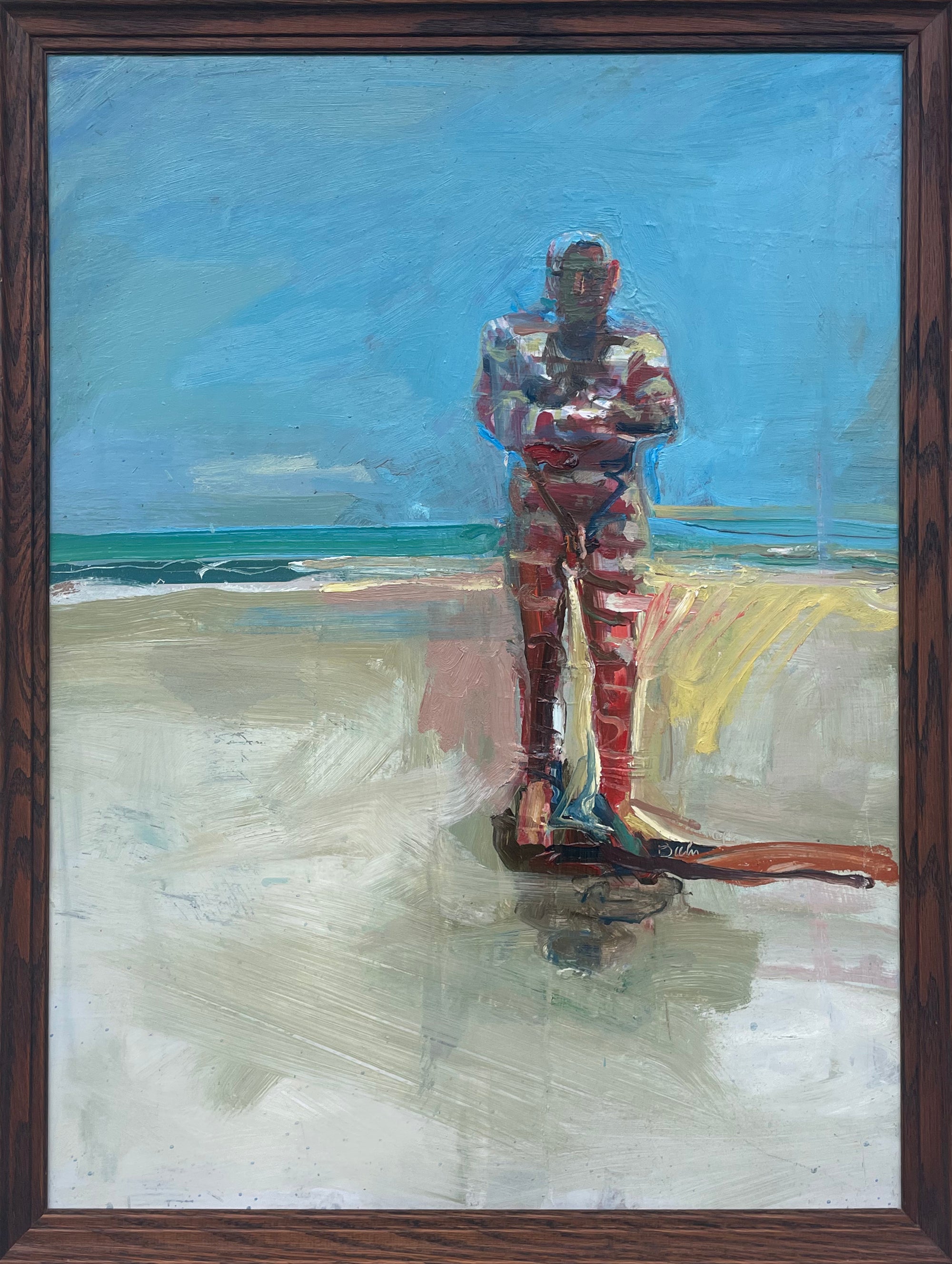 Figure with Stripes