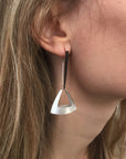 Open Tent Dangle Earrings