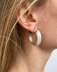 Ridged Hoop Earrings