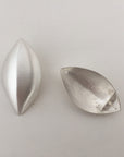 Ridged Leaf Post Earrings