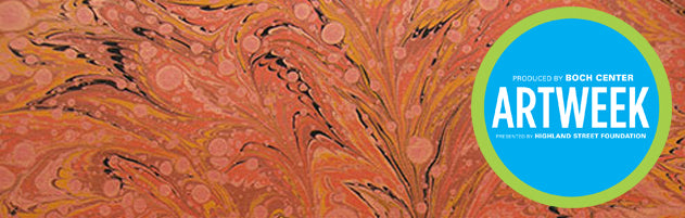 Paper Marbling Demonstration Saturday, April 28, 12-5