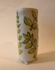 Vines Vase in White & Green