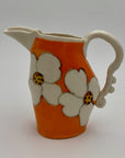 Orange & White Creamer